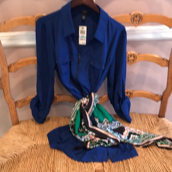 Alfani Dresses & Skirts - ALFANI cargo dress 20W cobalt snap front zip